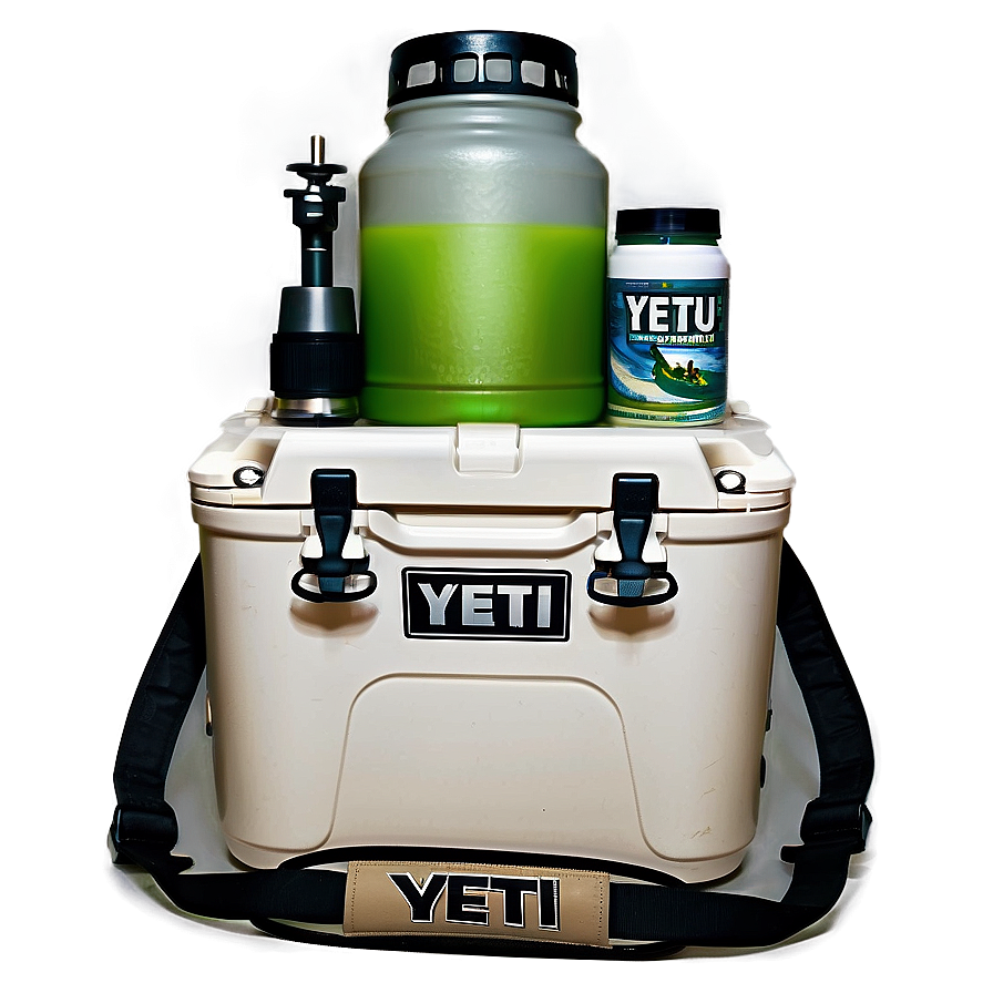 Yeti Cooler With Fishing Gear Png Vls PNG Image