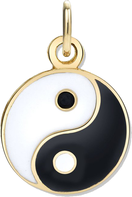 Yin Yang Pendant Jewelry PNG Image