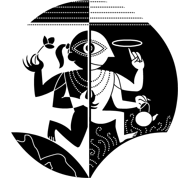 Yin Yang Vishnu Shiva Artwork PNG Image