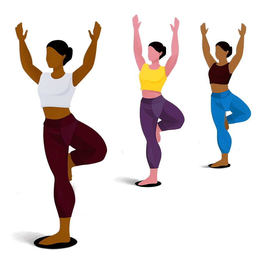 Yoga Class Illustration Png 06112024 PNG Image