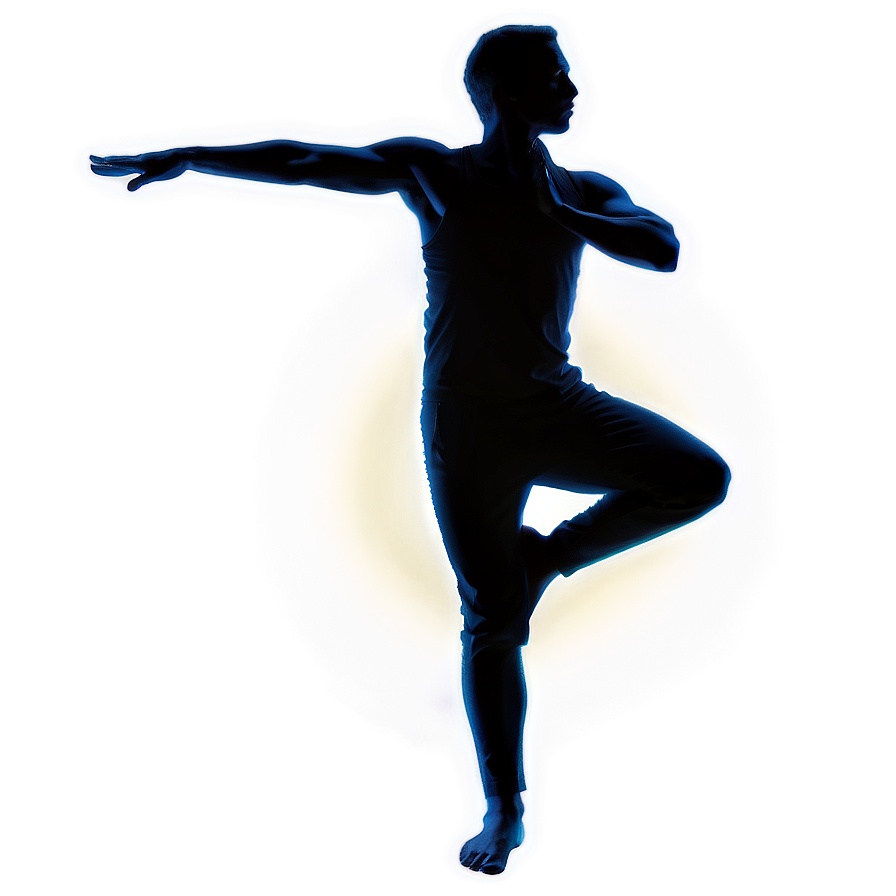 Yoga Person Silhouette Png Emj46 PNG Image