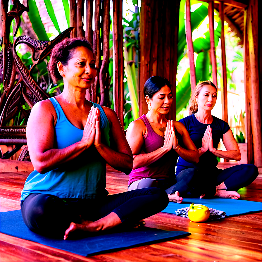 Yoga Retreat Attendees Png 97 PNG Image