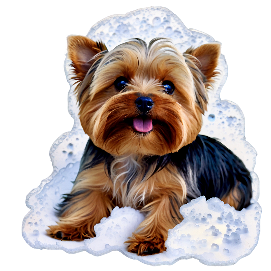 Yorkie In Snow Png 06242024 PNG Image