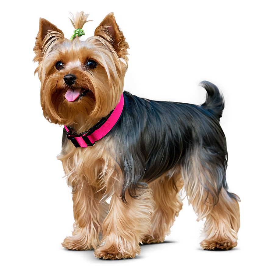 Yorkie On Walk Png Itb PNG Image