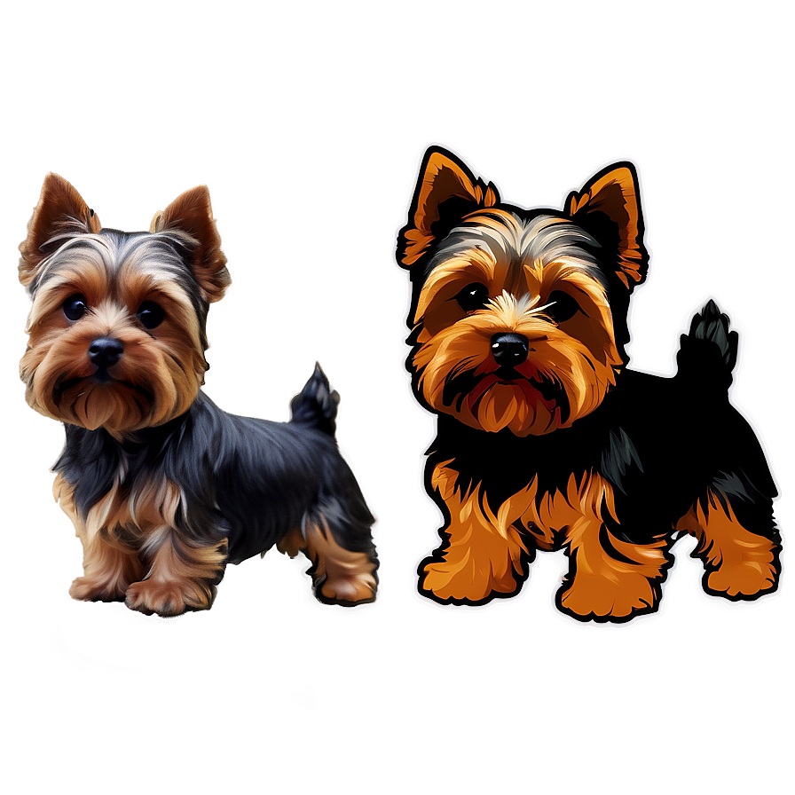 Yorkie Silhouette Png 06242024 PNG Image