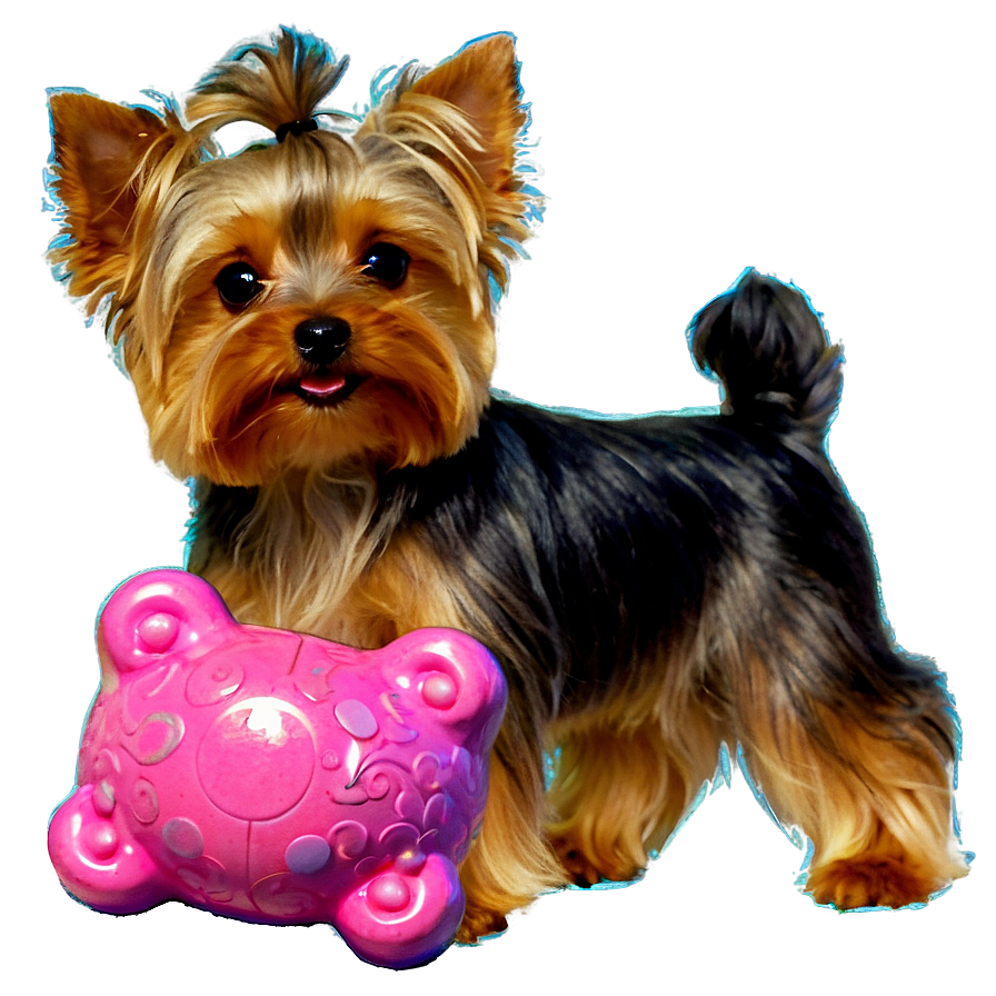 Yorkie With Toys Png 06242024 PNG Image