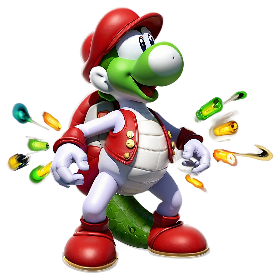 Yoshi In Battle Gear Png Oyp40 PNG Image