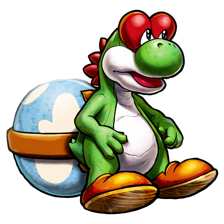 Yoshi With Egg Png Jrj57 PNG Image