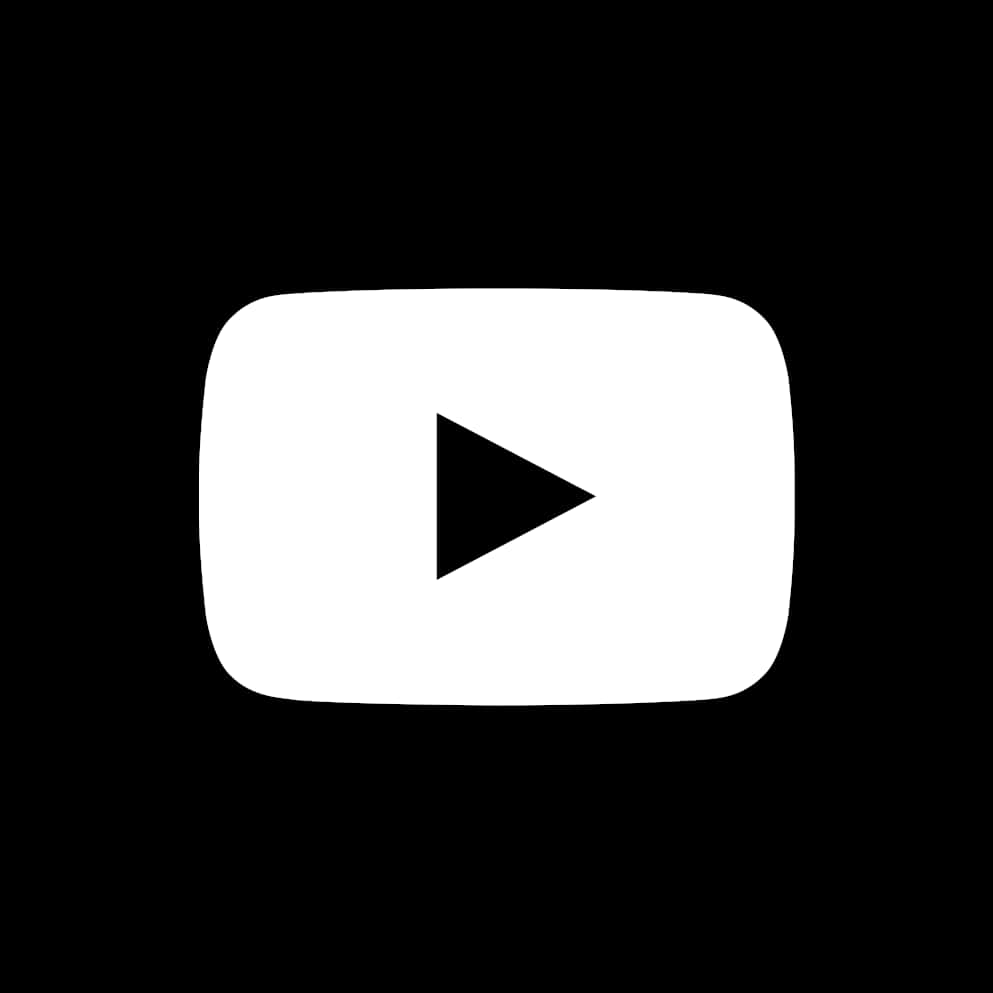 You Tube Black Logoon Dark Background PNG Image