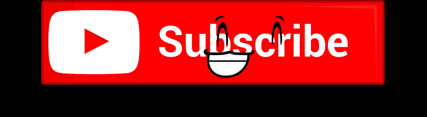 You Tube Subscribe Button Smiley PNG Image