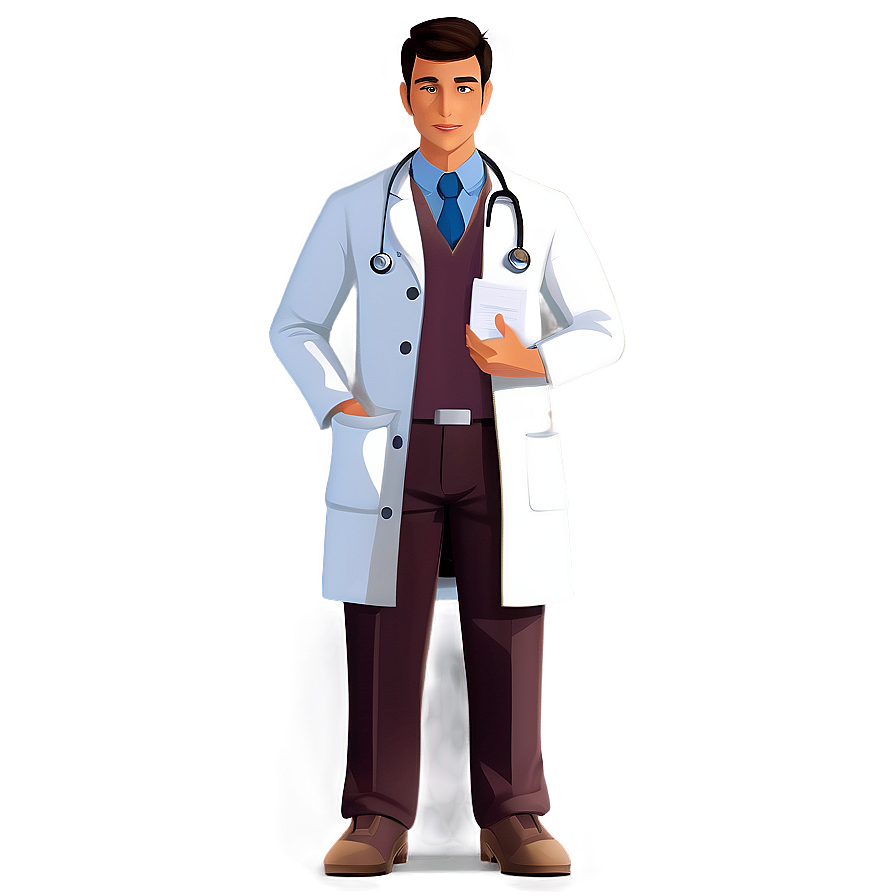 Young Doctor Cartoon Character Png Mpw PNG Image