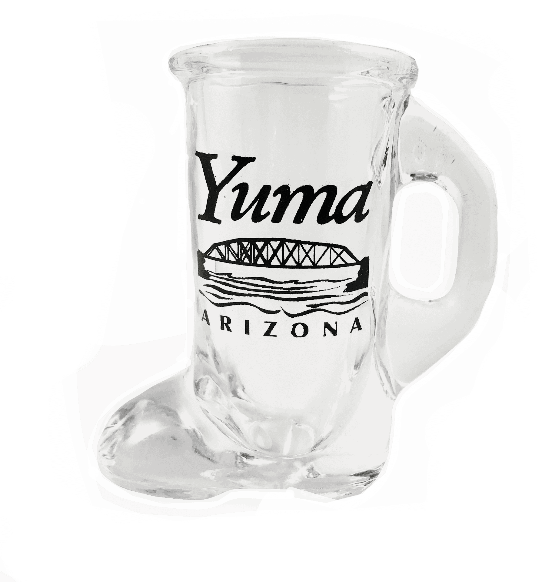 Yuma Arizona Souvenir Glass Mug PNG Image