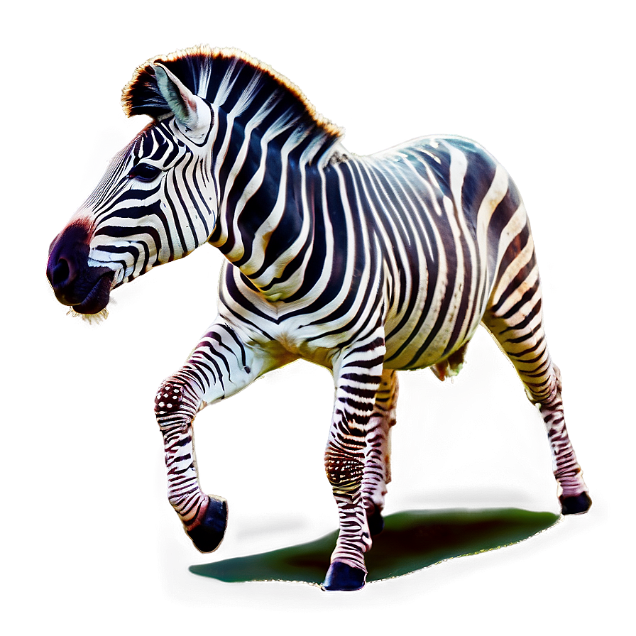 Zebra In Action Png Ykm32 PNG Image