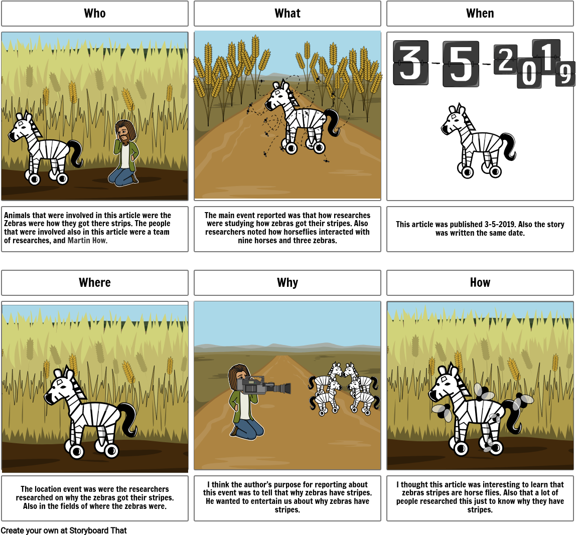 Zebra Research Comic Strip PNG Image