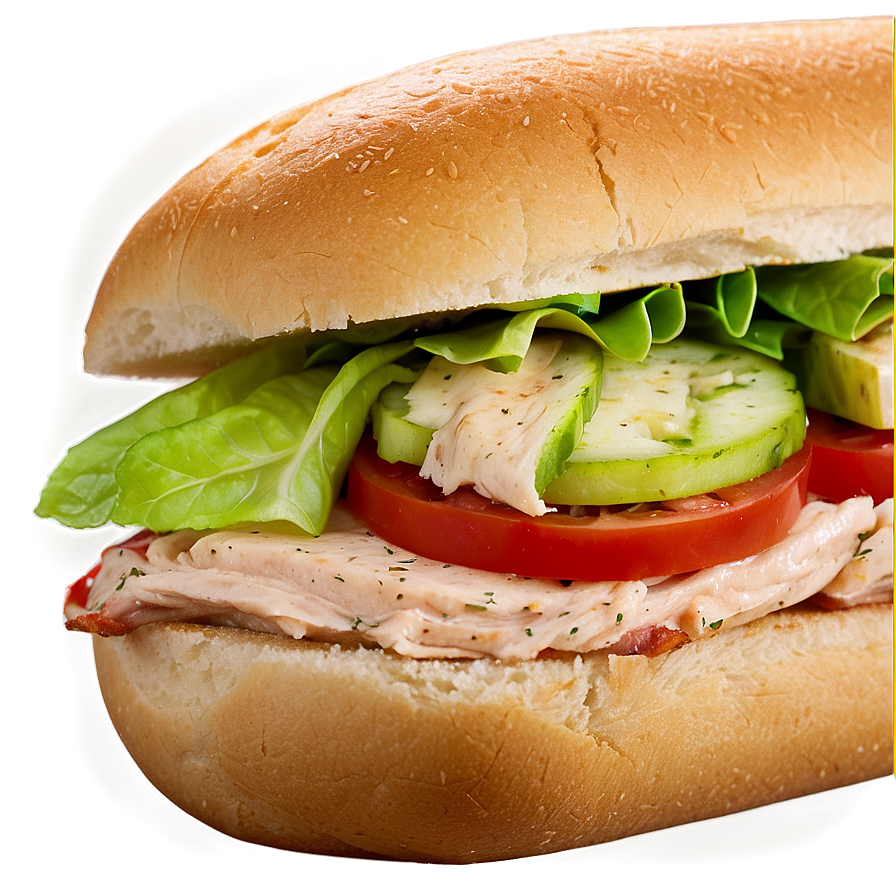 Zesty Italian Chicken Sandwich Png Cwg86 PNG Image