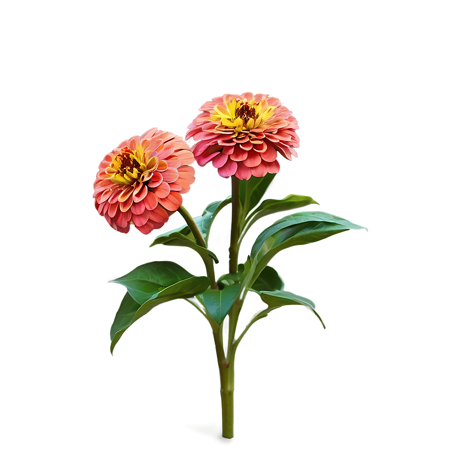 Zinnia Flower Bush Png 41 PNG Image