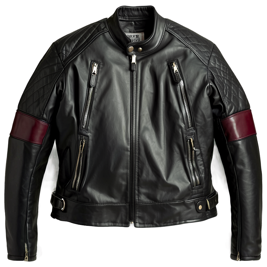 Zipper Leather Jacket Png 06122024 PNG Image