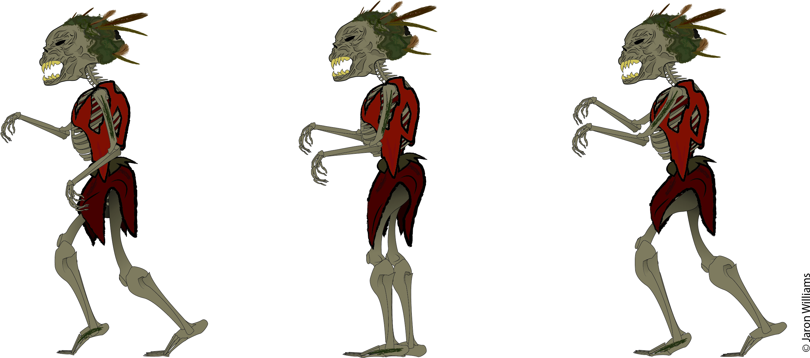 Zombie_ Character_ Animation_ Sequence PNG Image