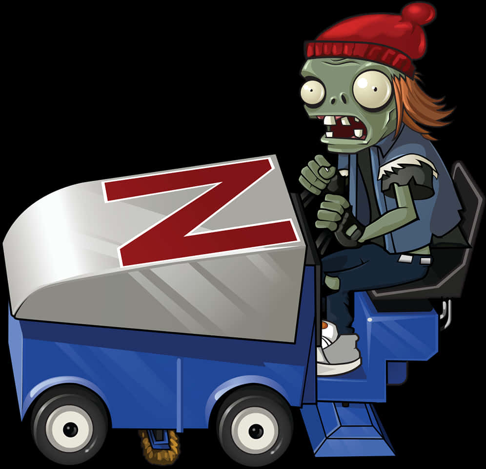 Zombie Delivery Cartoon PNG Image