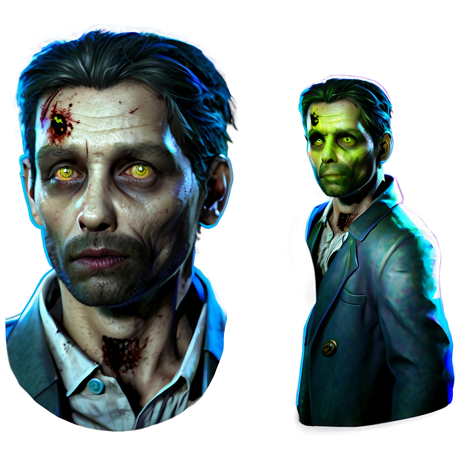 Zombie Detective Character Png Pxd PNG Image