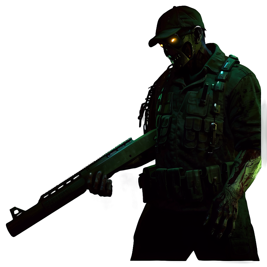 Zombie Hunter Silhouette Png Nfk PNG Image