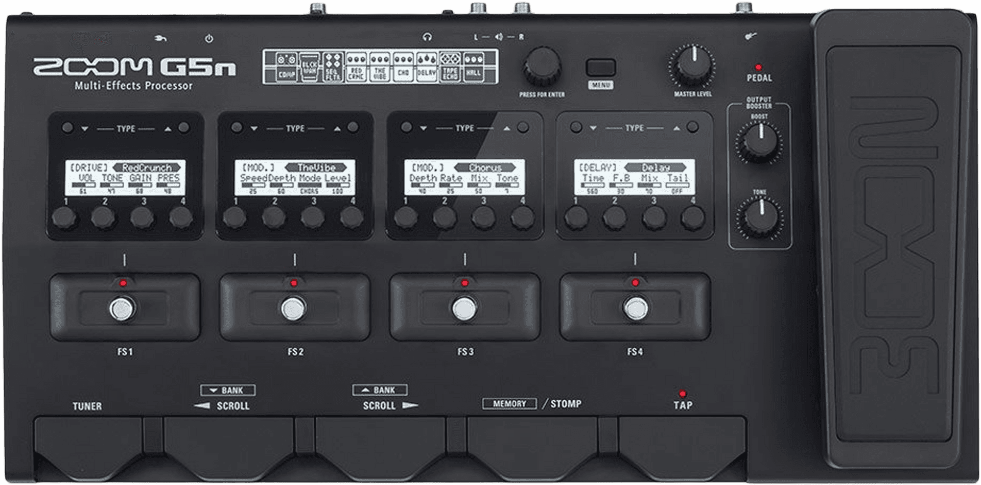 Zoom G5n Multi Effects Processor PNG Image