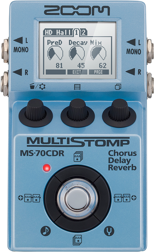 Zoom M S70 C D R Multi Stomp Pedal PNG Image