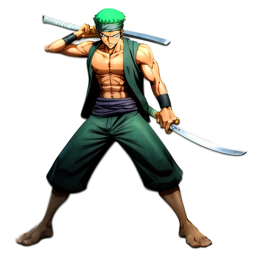 Zoro Anime Pose Png Aey22 PNG Image