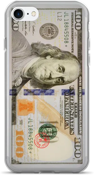 100 Dollar Bill Phone Case Design PNG Image