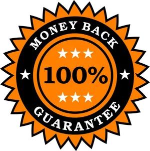 100 Percent Money Back Guarantee Seal PNG Image
