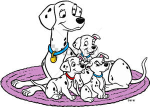 101 Dalmatian Png Girl - 101 Dalmatians Perdita And Puppies, Transparent Png PNG image with transparent background
