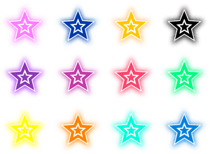 12 Ngôi Sao Màu Clip Arts - Png Ngôi Sao, Transparent Png PNG image with transparent background