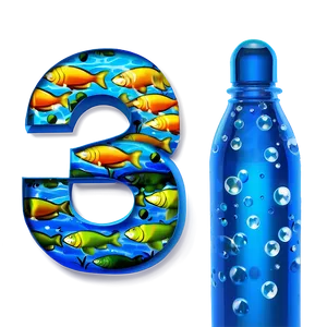 123 With Underwater Theme Png Gvq54 PNG Image