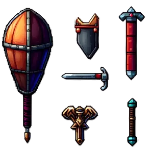 16 Bit Pixel Adventure Items Png 06252024 PNG Image