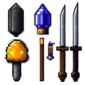 16 Bit Pixel Adventure Items Png 33 PNG Image