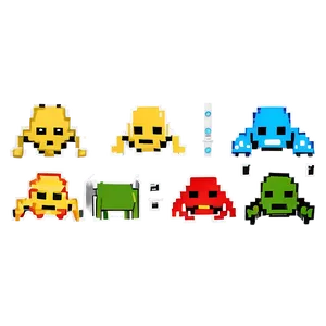 16 Bit Space Invaders Png Fvl PNG Image