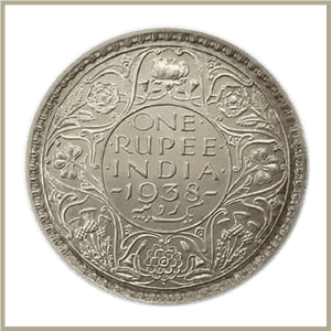 King George Vi One Rupee - Coin, HD Png Download PNG with transparent background