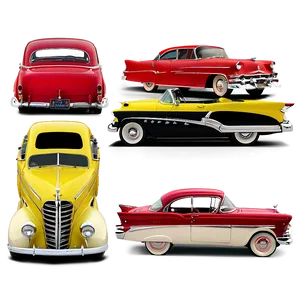 1950s Vintage Cars Collection Png 71 PNG Image