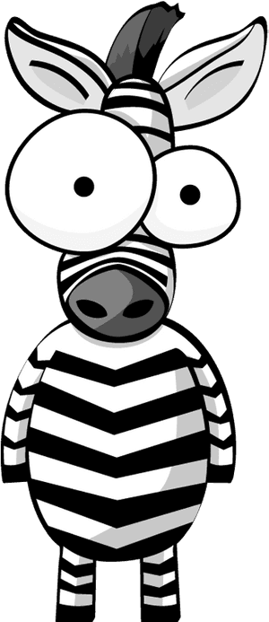 1dsp 20151227 Animal - Zebra Cartoon Big Eyes, HD Png Download PNG image with transparent background
