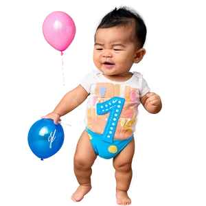 1st Birthday Cake Smash Outfit Png Mot59 PNG Image