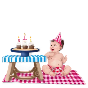 1st Birthday Picnic Party Png Nmp97 PNG Image