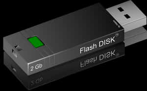 2 G B U S B Flash Drive PNG image with transparent background