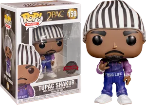 2 Pac Funko Pop Vinyl Figure Thug Life PNG Image