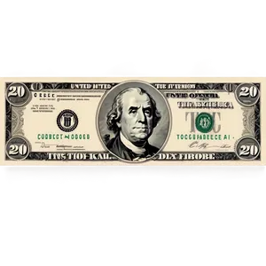 20 Dollar United States Currency Png Fna37 PNG Image