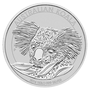 2014 1 Kilo Silver Coin Koala - Koala 2014 10 Oz PNG image with transparent background