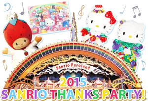 2015 Sanrio Thanks Partyat Puroland PNG Image