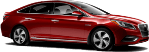 2017 Hyundai Sonata Hybrid Red, HD Png Download PNG image with transparent background