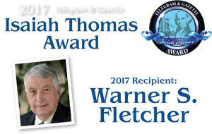 2017 Isaiah Thomas Award Warner S Fletcher PNG Image