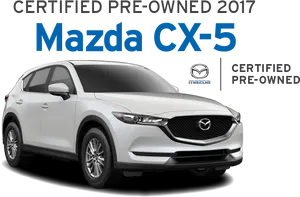 2017 Mazda C X5 Certified Pre Owned PNG Image