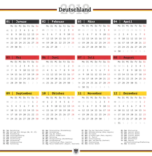 2018_ Red_and_ Black_ Calendar PNG Image